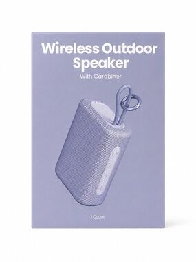 Wireless Outdoor Speaker with Carabiner - Lilac